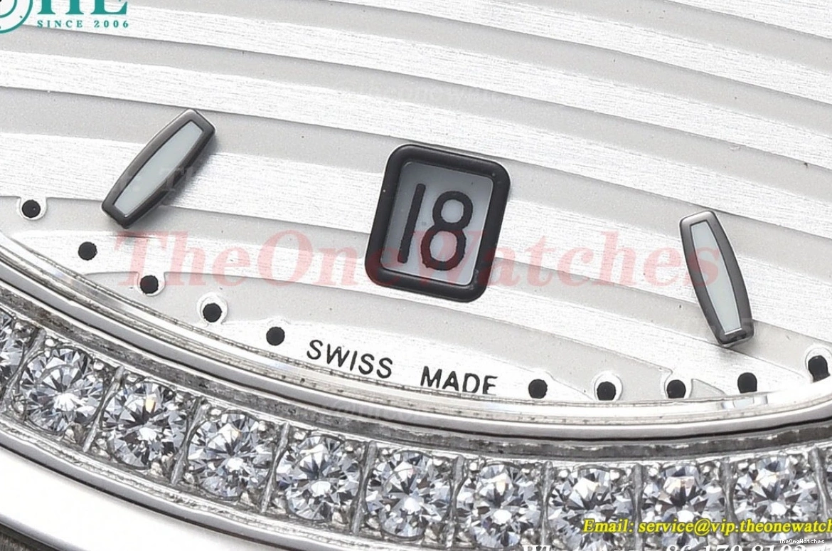 Diamond Textured White MY8215 LE SS GDF Nautilus 40mm Dial 1228